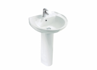 Lecico Wash Basin Pedestal White