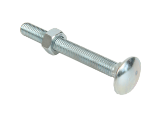 Bolts & Nuts Cup Sq Hex BZP M8x75mm