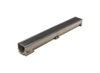 Aco Raindrain Channel c/w B125 Cast Iron Grating 1m