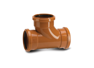 Polypipe UG423 Equal Junction Ttriple Socket 87.5 Deg 110mm