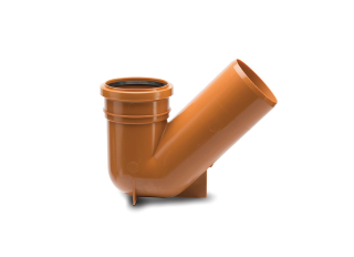 Polypipe UG413 Universal Gully Trap Socket/Spigot 45 Deg 110mm