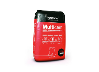 Hanson Castle Multicem Cement in Plastic Bag 25Kg