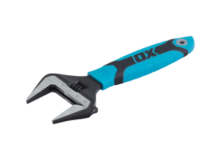 Ox Pro Adjustable Wrench Extra Wide Jaw 150mm (6in)