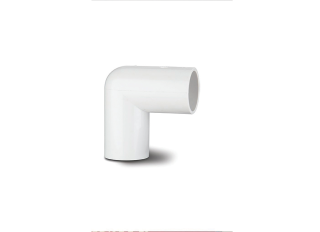 Polypipe NS45W Overflow 90 Deg Knuckle Bend  White 21.5mm