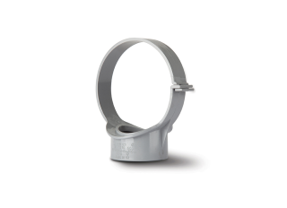 Polypipe SG70G Strap Boss Open Side Grey 110mm