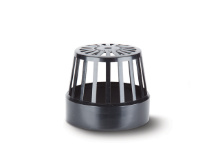 Polypipe SV42B Vent Terminal Black 110mm