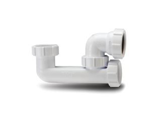 Polypipe WT67W Low Level Bath Trap 38mm Seal 40mm