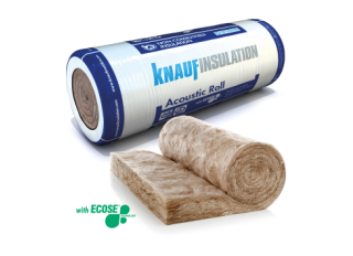 Knauf Earthwool Acoustic Roll 13.50mx1200mm (2x600mm) 50mm (16.2m2)