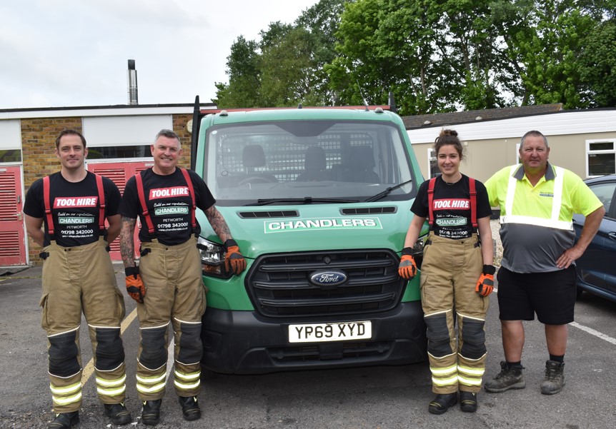 Petworth Branch Donates Materials to Bognor Regis Fire Station