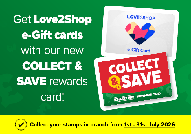 Earn a £50 Love2Shop Gift Card with Collect & Save!