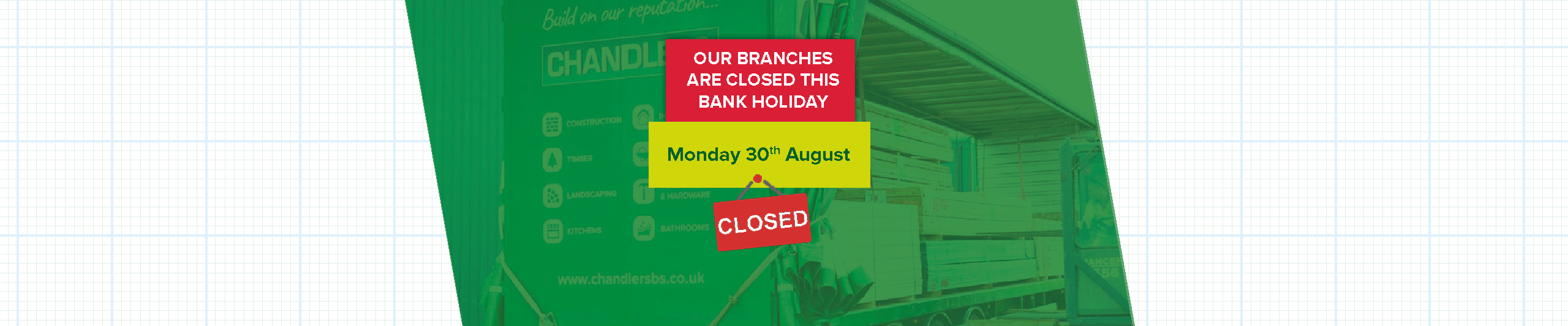 We're Closed on Bank Holiday Monday