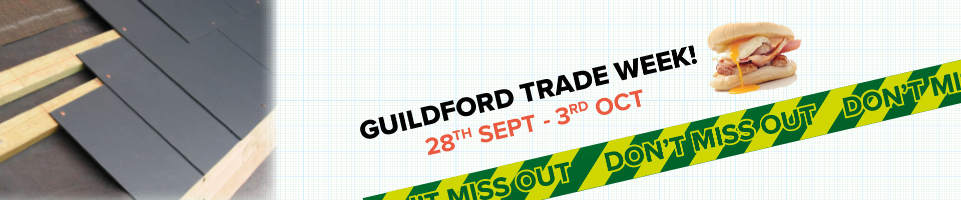 Trade Week with Free Breakfast to Celebrate New Guildford Roofing Branch!